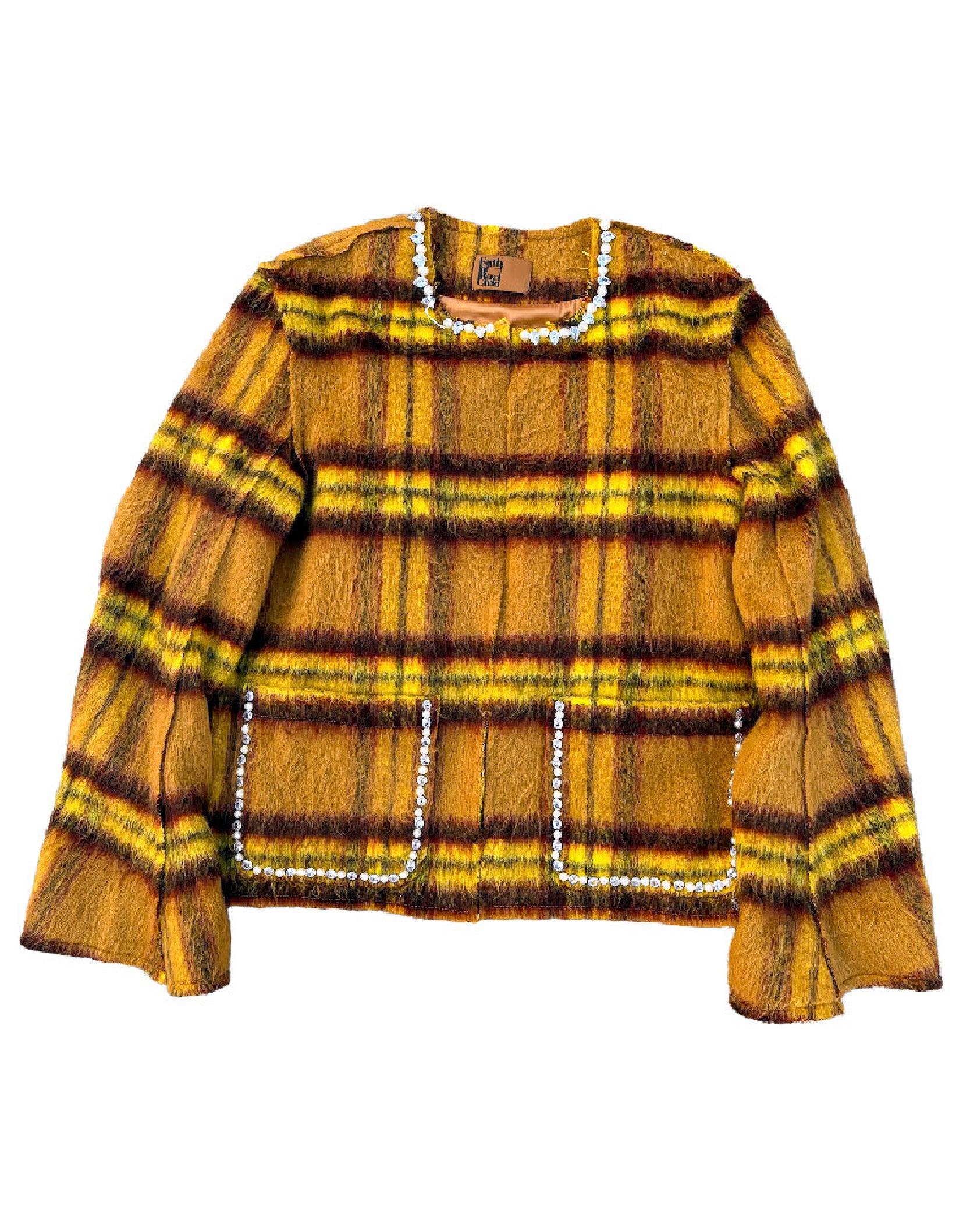 ジャケット・アウター sheller Mohair check short coat COAT – shéller / シェリエ